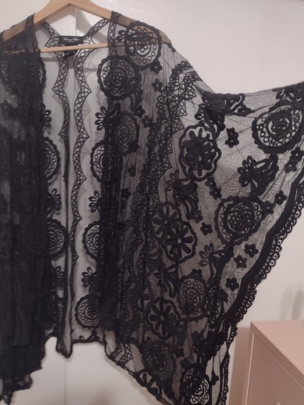 Marcus Adler Black Cotton Lace Duster - Picture 2 of 7